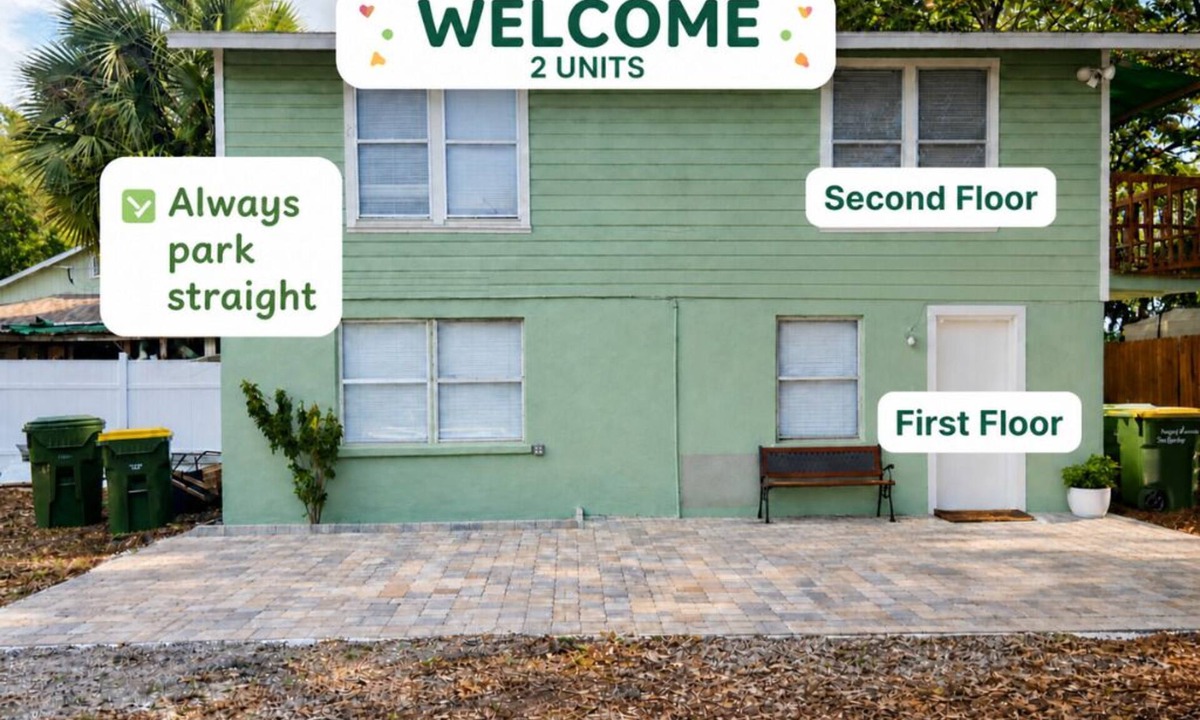 Park East House | Downtown Sarasota Rental, 2 Units,4 Bedrooms,3 Baths, Sleeps 10, Lido Beach 6min