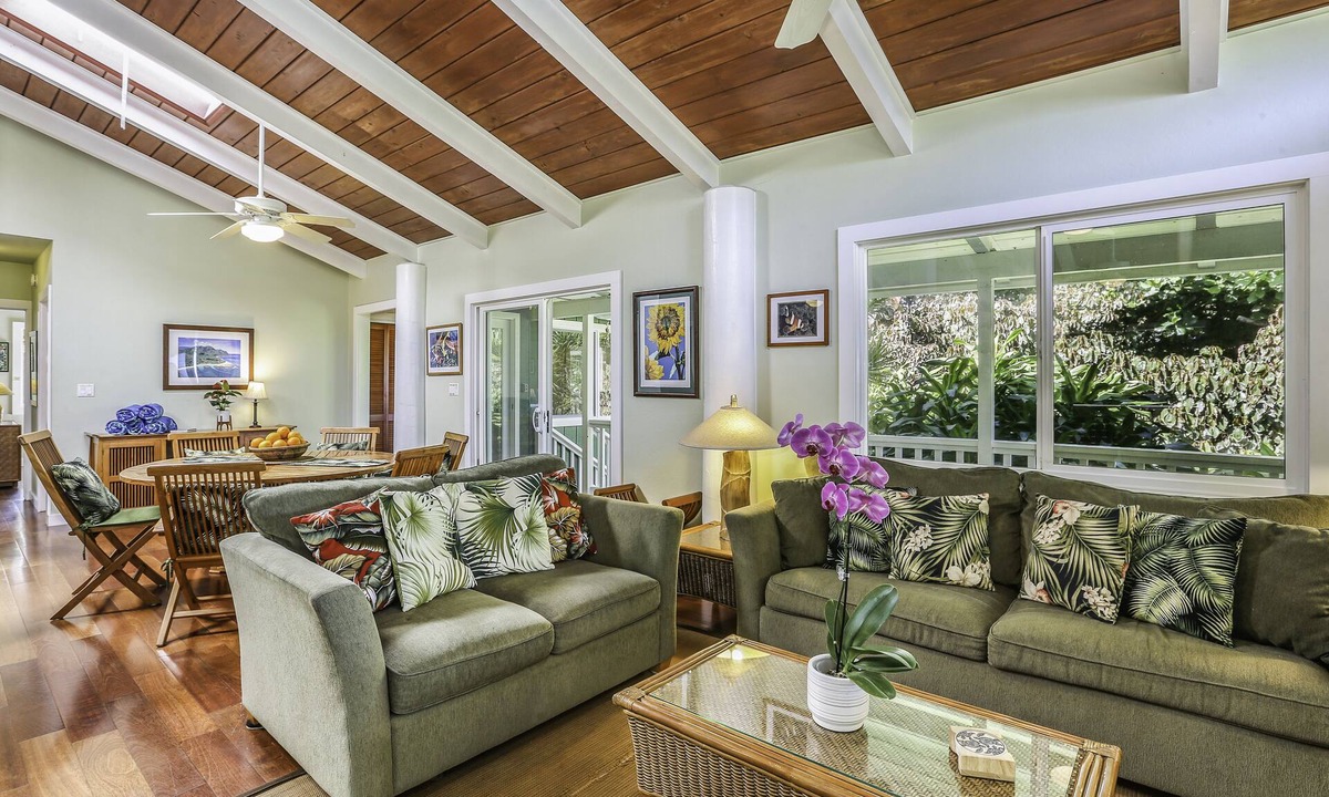 Wainiha House | Haena Place, Walk to Beach Tropical Home TVNC#4232