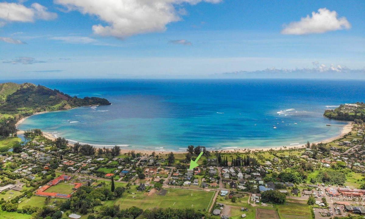Hanalei House | Hale Ka Mahina, walk to Hanalei Bay & town. TVNC-1115