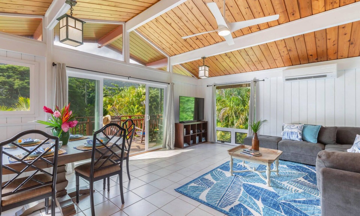 Wainiha House | Hale Koolau, A Tropical Paradise, A/C TVNC #1017