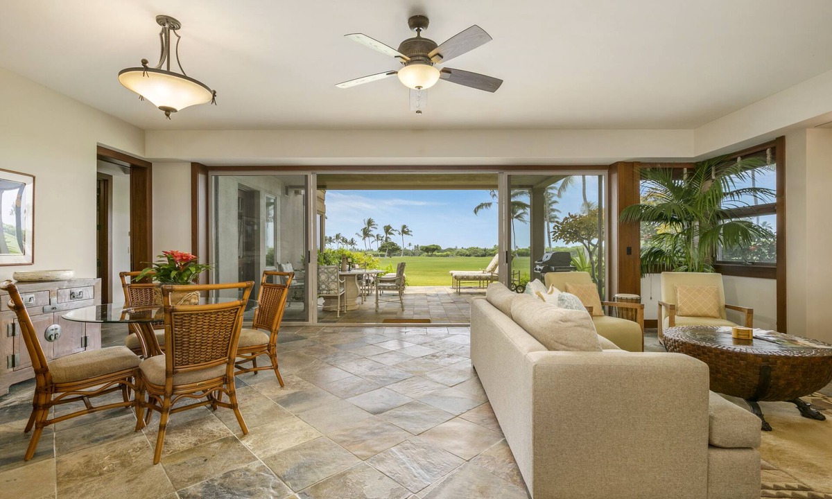 Kaupulehu Villa | Hualalai Fairway Villa 110C ~ garden level ~ w/signature outdoor shower