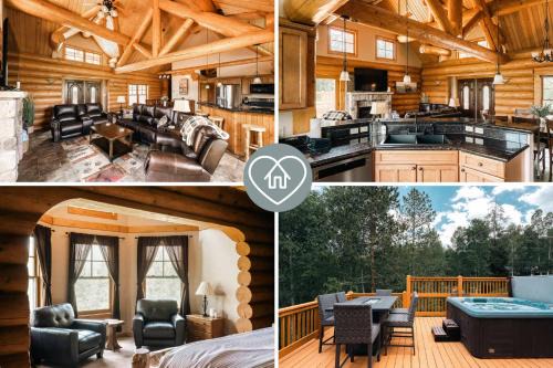 Three Peaks House | Log Cabin Getaway - Hot Tub - Ski, Hike, Relax