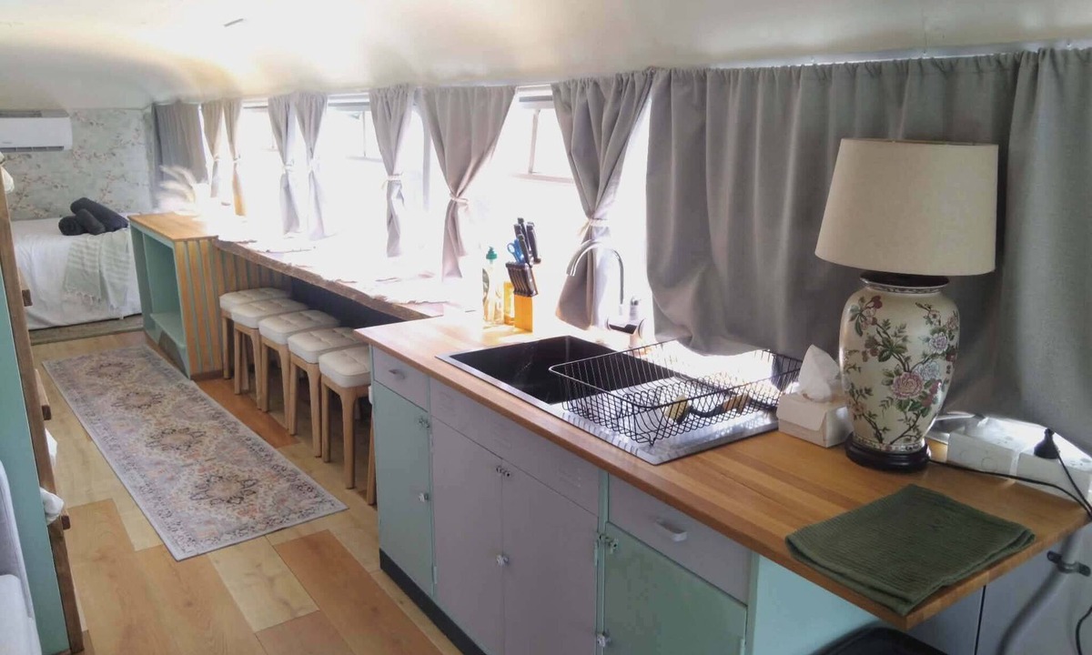 Silverwood House | Vintage Bedford Bus Farm Glamping Under the Stars