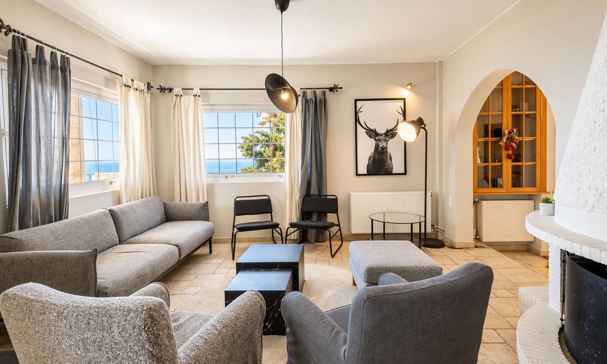 Voula Ski Chalet | Voula Sea View Home with Jacuzzi | Newly Refreshed 2026