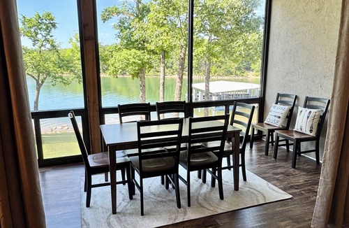Hollister Condo | 3 BR, 3 Bth, Vickery Resort Lower level with walkout to the lake.