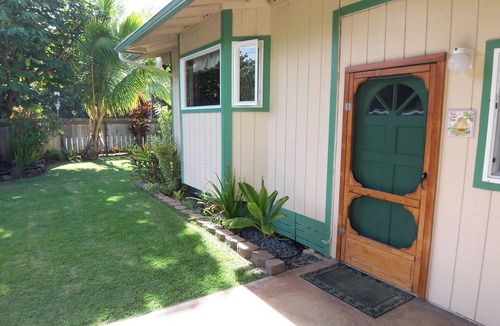 Hauula House | Beachside Getaway-Large Kitchen-A/C-Covered Patio-Grill-Fenced Yard