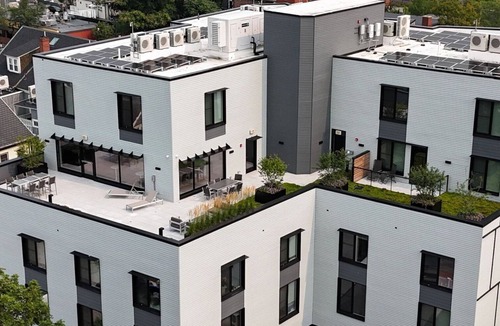 East Somerville Apartment | Blueground | Somerville, gym & AC, nr Assembly