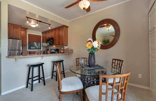 Lihue Condo | East Kauai w/ocean view lanai, open kitchen, WiFi, ceiling fans, TV, DVD–Kaha Lani 209