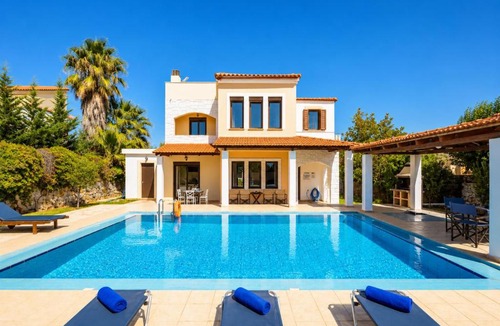 Kefalas Villa | Ekklisies Tria Large Private Pool AC WiFi