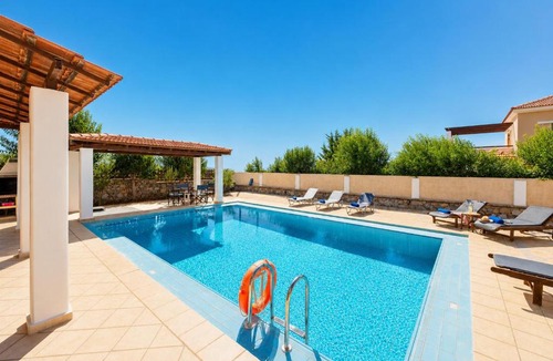 Kefalas Villa | Ekklisies Tria Large Private Pool AC WiFi