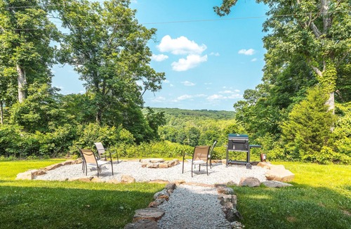 Steelville Cabin | Elevated Farm Cabin | River Views & Access, Hot Tub & Thoughtful Finishes