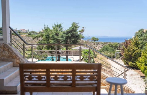Tersanas House | Now we land, family, pool, bbq, path to sea
