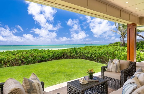 Kailua Villa | Kailua Beachside by Gather: Beachfront Villa w/Heated Pool & Ocean Views