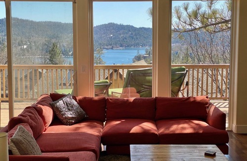 Lake Arrowhead House | Modern 6 bedroom retreat, stunning lake views, close to village!