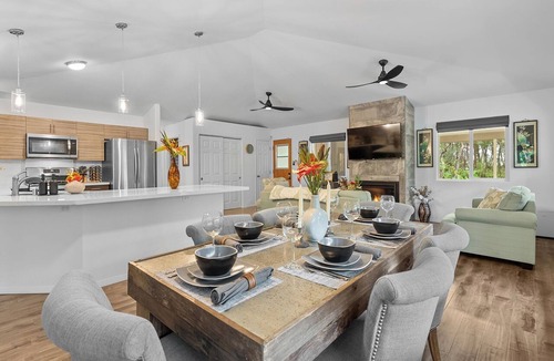 Volcano House | Ohia Lehua Hale-Hot Tub-Fireplace-Fire Table-3-Bed, 2-Bath Newly Renovated Home