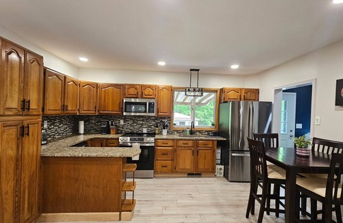 Lakeville House | Poconos Group Getaway: Hot Tub, Firepit& Pet Friendly