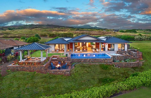 Poipu Villa | Private Luxury 6-bedroom Villa in Kukuiula, Panoramic Ocean View, Heated infinity pool, SPA, Sleep up to 22