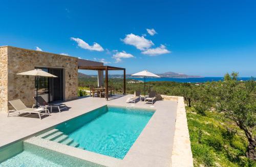 Apokoronas Villa | Private Pool Villa with Sea View - Olive Horizon