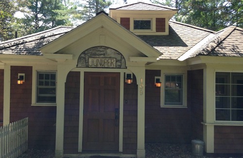 Lake Placid Club Cottage | Short walk to village.with private wooded setting. EV Charger in parking area.