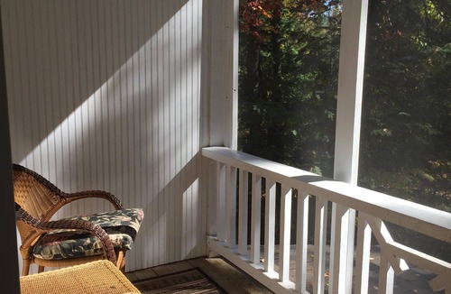 Lake Placid Club Cottage | Short walk to village.with private wooded setting. EV Charger in parking area.