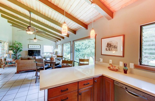 Princeville House | STUNNING! Princeville 3BR/3BA Home on Golf Course-Mtn Views, screen in Lanai!