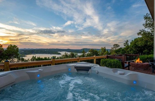 Kimberling City House | Stunning views! Custom home with hot tub and Garage Gameroom!