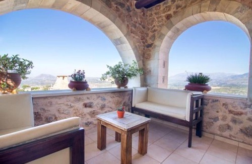 Samonas Villa | Traditional Crete Villa Villa Purple Malotira Stunning Views 1 Bedroom