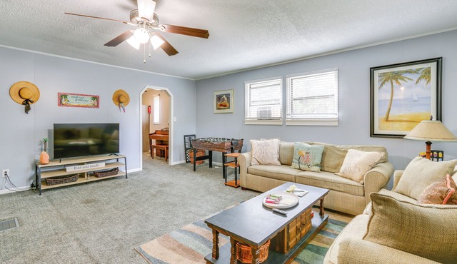 1 Mi to Sands Beach: Walkable Island Home w/Yard!