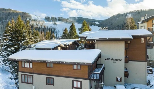Across The Street From Ski School, and Riva Bahn Lift At Golden Peak