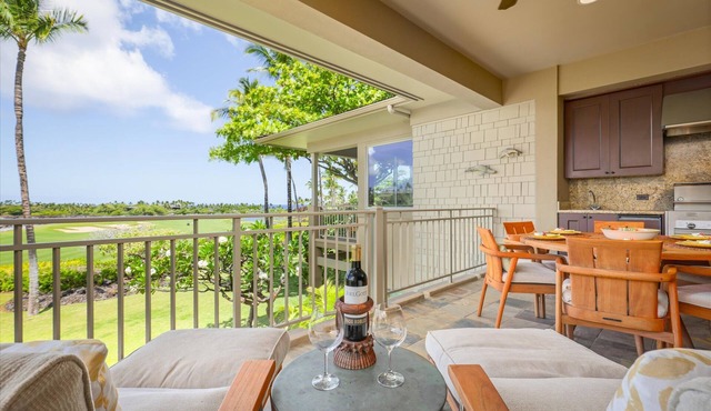 Elegant & Serene Wai'ulu Villa 115D w/AC, Resort Pool & Golf Course Views