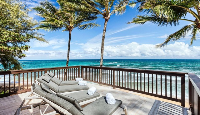 Haena Beach House: Private Luxury Beachfront Home w/Breathtaking Views