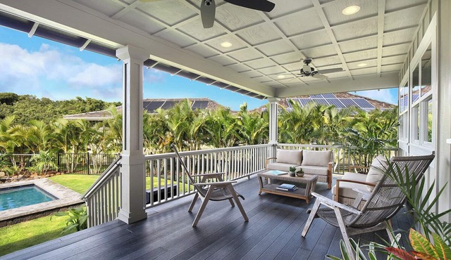 Hale Lo'i + Cottage: 5BR home +pool in Sunny Poipu
