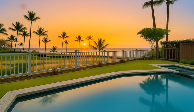 Holua Moana Hale: Spectacular Oceanfront Home with Pool, Spa and Putting Green