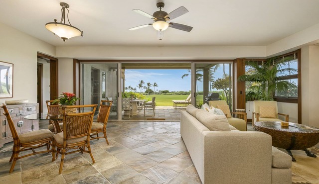 Hualalai Fairway Villa 110C ~ garden level ~ w/signature outdoor shower