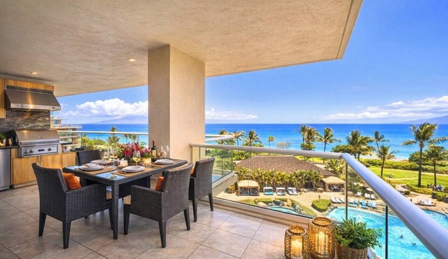 KBM Resorts | Panoramic Ocean Views | Free Car | Honua Kai Hokulani | 3-Bedroom Condo with Private BBQ! HKH-550
