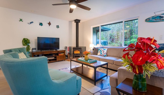 Lovely Private Home 5 minutes to Hawaii Volcanoes National Park