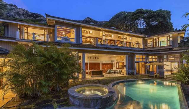 Luxurious Villa w/ Private Pool, Jacuzzi & Stunning Ocean Views: Lanikai Villa