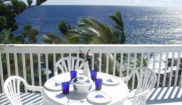 Oceanfront In Beautiful Tropical Area, by black sand beach - Oceana Hawaii