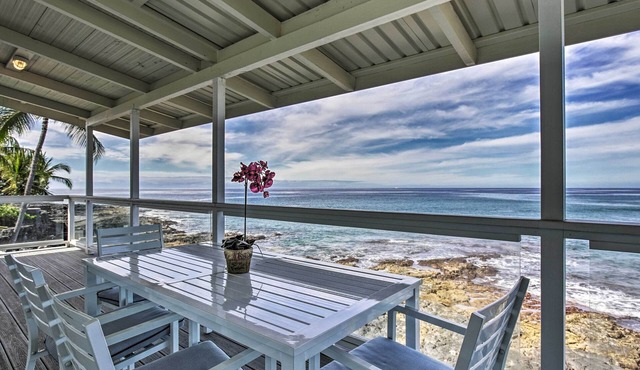 Oceanfront Kona Home w/Beach Access & Views!