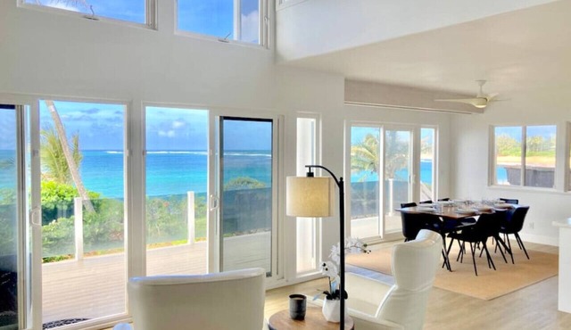 Open for the Holidays! 6 Bedroom Beachfront with Pool!