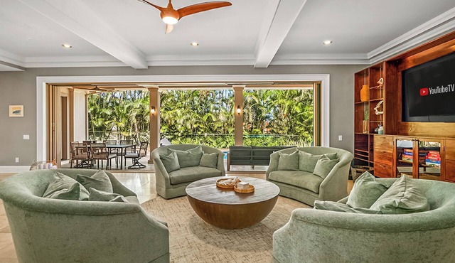 Tiki Villa Poipu 5Bd Pool & AC Sleeps 16+