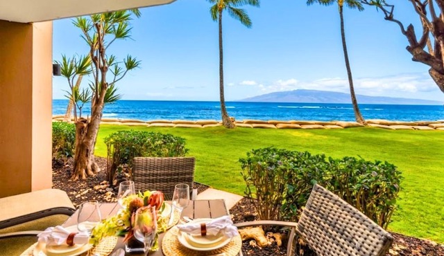 Valley Isle Oceanfront Studio Sleeps 4 Villas Peaceful Retreat Complimentary Car with 6 Nights VIR-107 by KBM