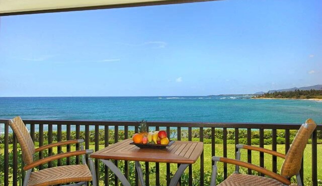 Wailua Bay View 108 Oceanfront, Ground floor condo centrally located