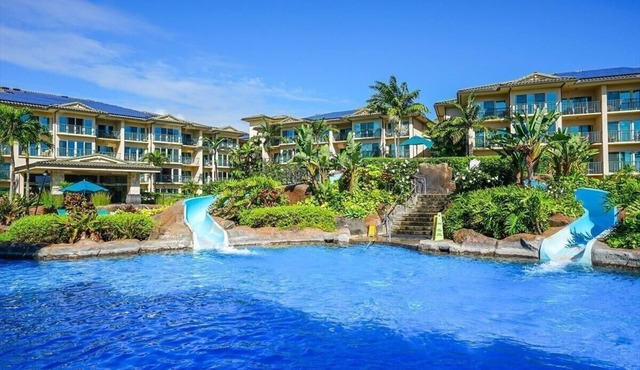 Waipouli Beach Resort | Spacious 2BD Retreat -Lazy River, Spa & Central Location