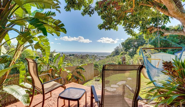 Aiea Studio Apartment with Shared Patio & Views!